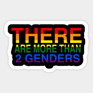 there are more than two genders Sticker